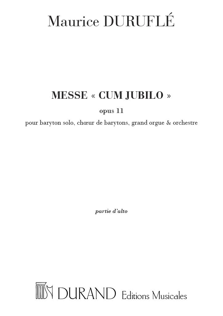 Messe Cum Jubilo Op. 11
